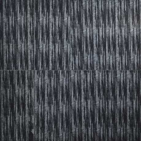 Vetrite Fuliggine Black 9x18 Polished Glass Tile