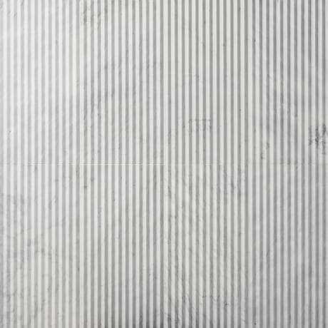 Stonework Peak Carrara White 12x24 3D Satin Marble Tile