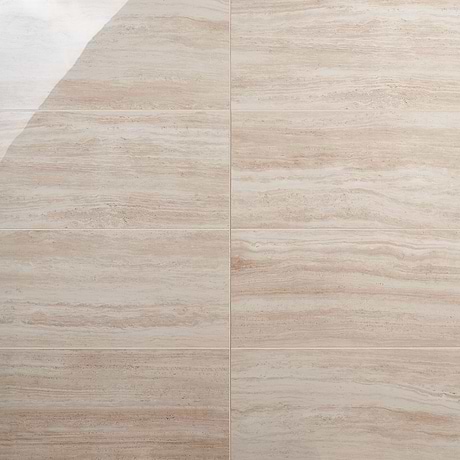 Nashville Beige 12x24 Travertine Look Polished Porcelain Tile