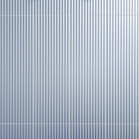 Mod 3D Denim Blue 12x36 Fluted Matte Ceramic Tile
