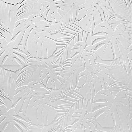Botanic Bianco White 24x48 Textured Matte Ceramic Tile