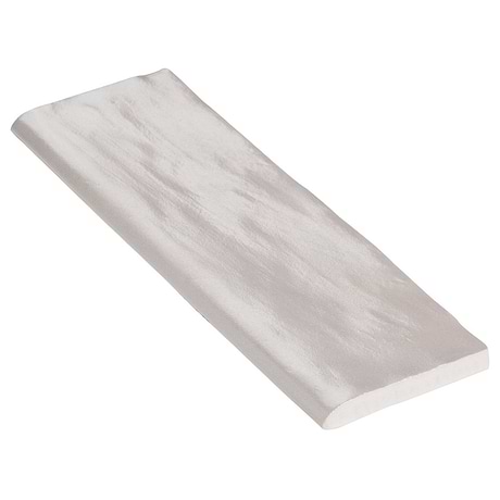 Montauk Fog Gray 2x8 Mixed Finish Ceramic Bullnose