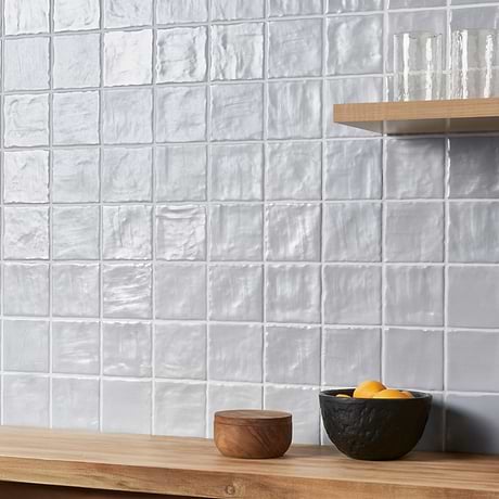 Montauk Sky Blue 4x4 Mixed Finish Ceramic Tile