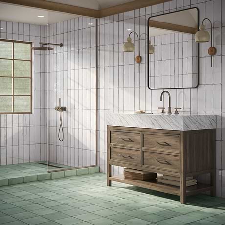 Los Lunas White 4x12 Polished Ceramic Subway Tile