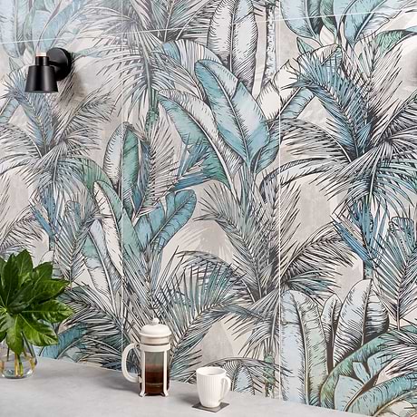 Monet Eden Blue 24x48 Artisan Decor Matte Porcelain Wall Tile