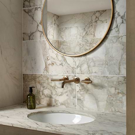 Calacatta Verde Premium 12x24 Honed Marble Tile