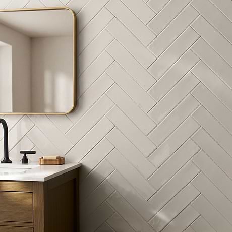 Lancaster Dove Gray 3X12 Polished Ceramic Subway Tile