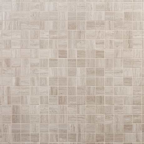 Nashville Taupe Beige 2x2 Travertine Look Matte Porcelain Mosaic