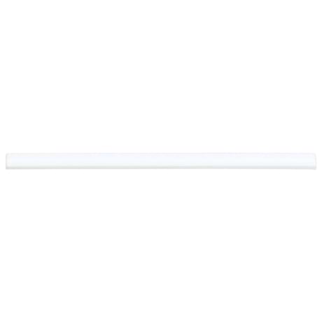 Emery White .5x8 Handmade Crackled Glossy Terracotta 1/4 Round Bullnose