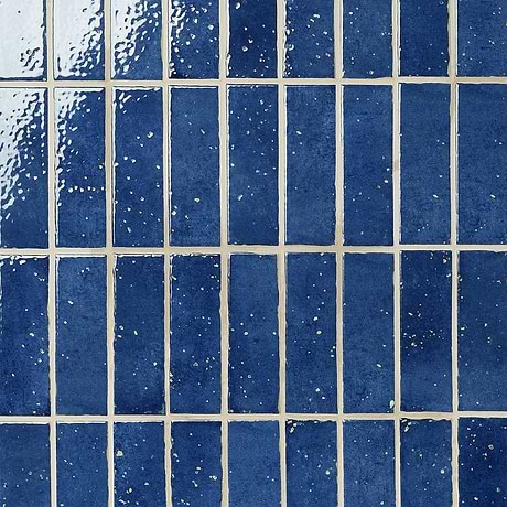 Essa Blue 2x6 Terracotta Look Polished Porcelain Tile