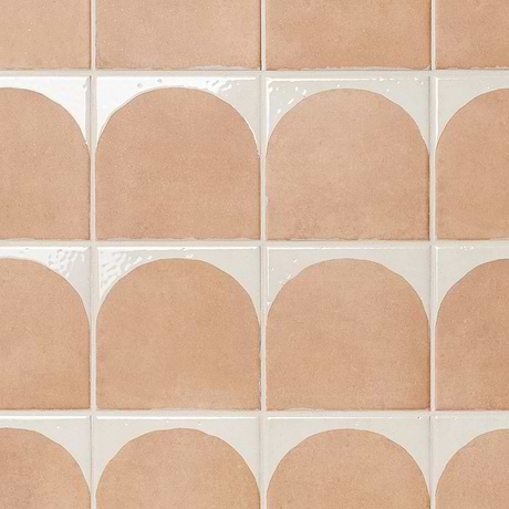 Essa Deco Terracotta 6x6 Terracotta Look Polished and Matte Porcelain Tile