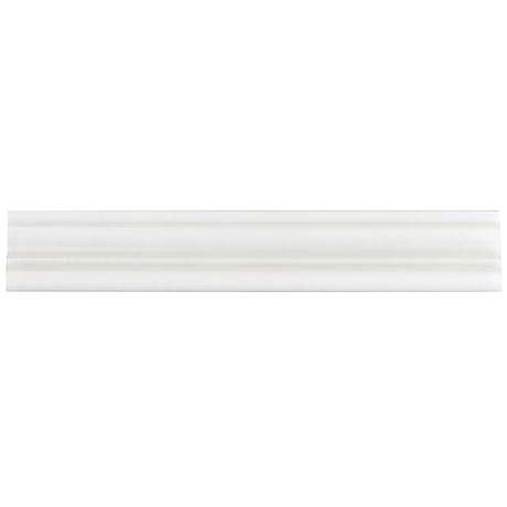 Bianco Dolomite  Premium 2x12 Polished Marble Chairrail