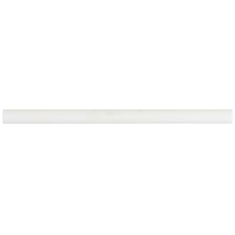 Bianco Dolomite  Premium 3/4x12 Honed Marble Pencil