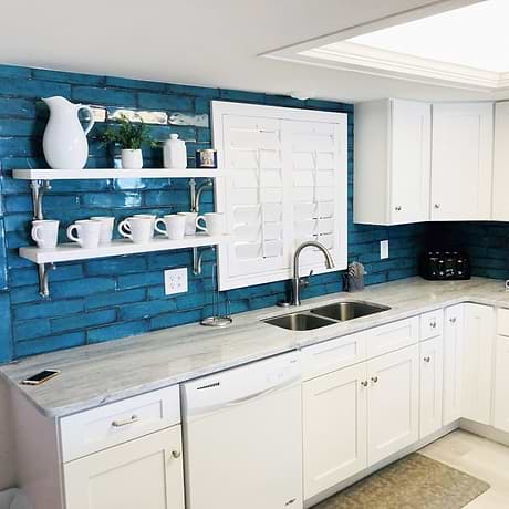 Castle Denim Blue 3x12 Polished Ceramic Subway Tile