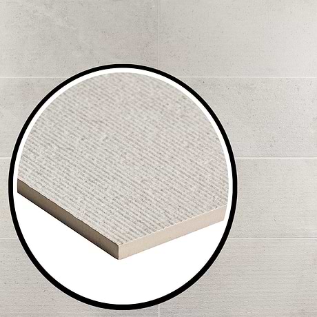 New Rock  Perla White 12x24 Chiseled Matte Porcelain Tile 