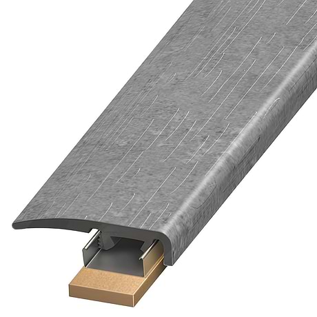 Optoro Stone LVT Trail Slate Dark Gray 1.38x94" LVT Slim End Cap by Versatrim