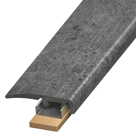 Optoro Stone LVT Juneau Sandstone Dark Gray 1.38x94" LVT Slim End Cap by Versatrim