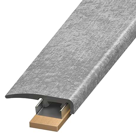 Optoro Stone LVT Juneau Sandstone Medium Gray 1.38x94" LVT Slim End Cap by Versatrim