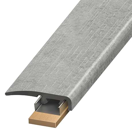 Optoro Stone LVT Juneau Sandstone Light Gray 1.38x94" LVT Slim End Cap by Versatrim