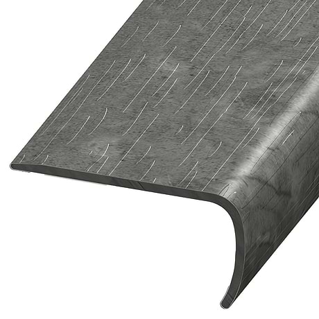 Katone LVT Chauny Marble Dark Gray 2x1x94" LVT VersaEdge Stair Nose by Versatrim