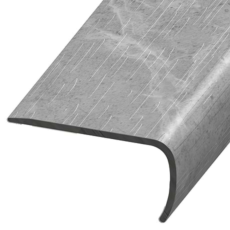 Katone LVT Chauny Marble Medium Gray 2x1x94" LVT VersaEdge Stair Nose by Versatrim