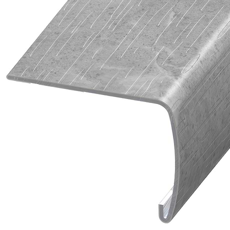 Katone Marble Gray 2x1.5x94" VersaEdge Xtra Tall Stair Nose by Versatrim
