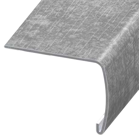 Optoro Stone LVT Sandstone Medium Gray 2x1.5x94" VersaEdge Xtra Tall Stair Nose by Versatrim