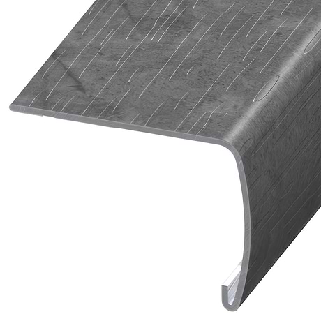 Optoro Stone LVT Marble Dark Gray 2x1.5x94" VersaEdge Xtra Tall Stair Nose by Versatrim