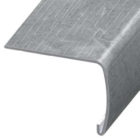 Optoro Stone LVT Marble Medium Gray 2x1.5x94" VersaEdge Xtra Tall Stair Nose by Versatrim