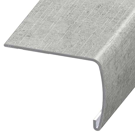 ReNew LVT Metalcrete Platinum Gray 2x1.5x94" VersaEdge Xtra Tall Stair Nose by Versatrim