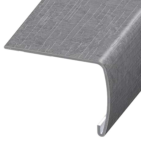 ReNew LVT Metalcrete Pewter Gray 2x1.5x94" VersaEdge Xtra Tall Stair Nose by Versatrim
