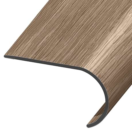 Optoro Wood LVT Tekapo Oak Loft 2.48x1.52x94" LVT Round Stair Nose by Versatrim
