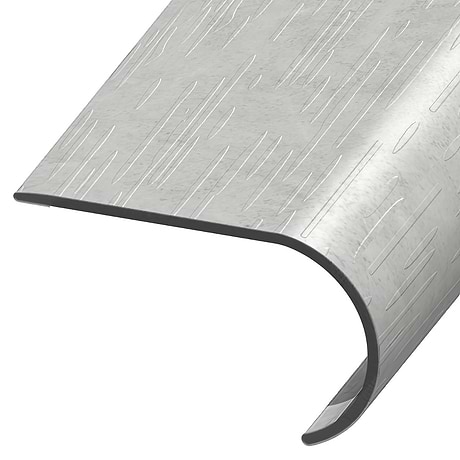 Optoro Stone LVT Trail Slate Light Gray 2.48x1.52x94" LVT Round Stair Nose by Versatrim