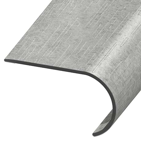 Optoro Stone LVT Juneau Sandstone Light Gray 2.48x1.52x94" LVT Round Stair Nose by Versatrim