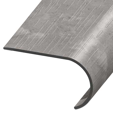Optoro Stone LVT Chauny Marble Dark Beige 2.48x1.52x94" LVT Round Stair Nose by Versatrim