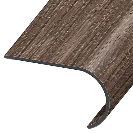 ReNew LVT Lofty Oak Anthracite 2.48x1.52x94" LVT Round Stair Nose by Versatrim