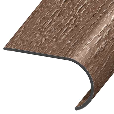 ReNew LVT Metro Oak Brown Sugar 2.48x1.52x94" LVT Round Stair Nose by Versatrim
