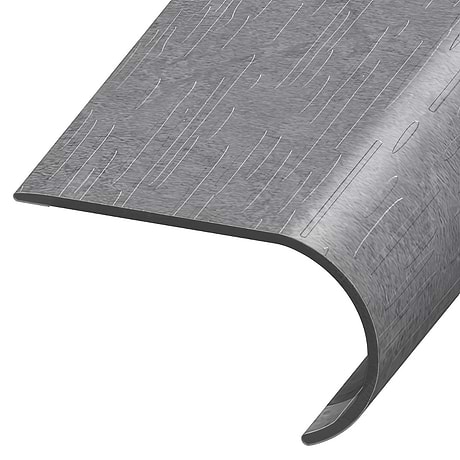 ReNew LVT Metalcrete Pewter 2.48x1.52x94" LVT Round Stair Nose by Versatrim