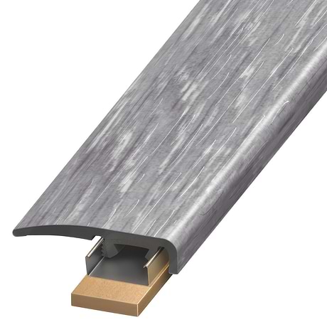 Woodcrete LVT Silver Gray 1.38x94" LVT Slim End Cap by Versatrim
