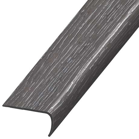 Woodcrete LVT Charcoal 2x1x94" VersaEdge Stair Nose by Versatrim
