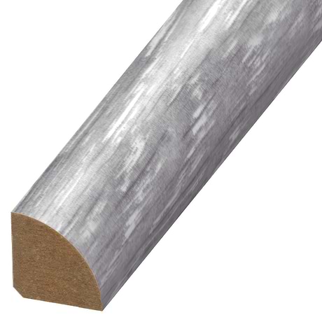 Woodcrete LVT Silver Gray .75x94" LVT Quarter Round Molding by Versatrim