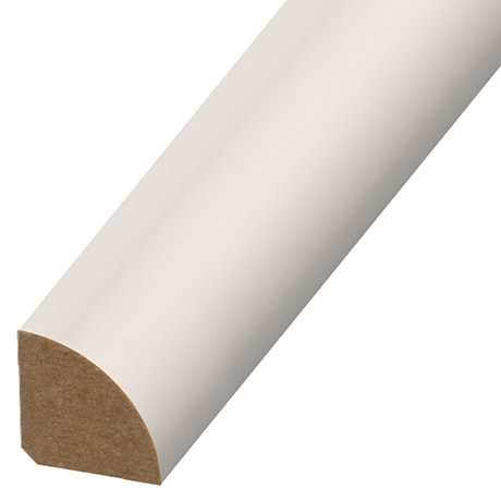 LVT White .75x94" LVT Quarter Round Molding by Versatrim