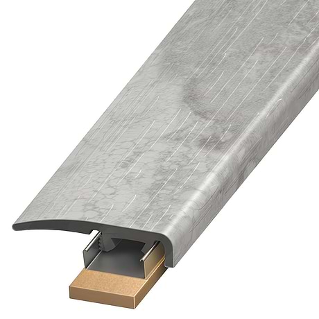Tepoca LVT Silver 1.375x94" LVT Slim End Cap by Versatrim