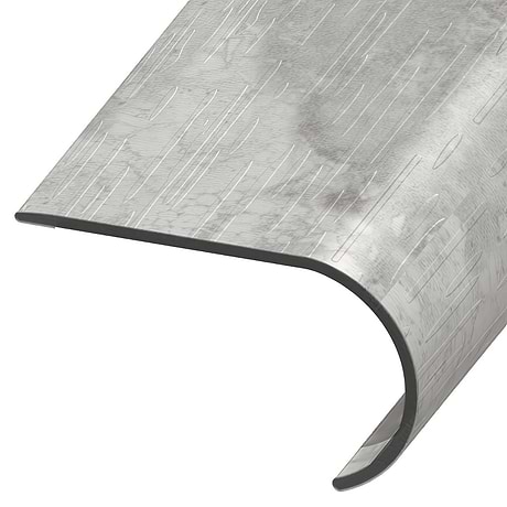 Tepoca LVT Silver 2.48x1.52x94" LVT Round Stair Nose by Versatrim