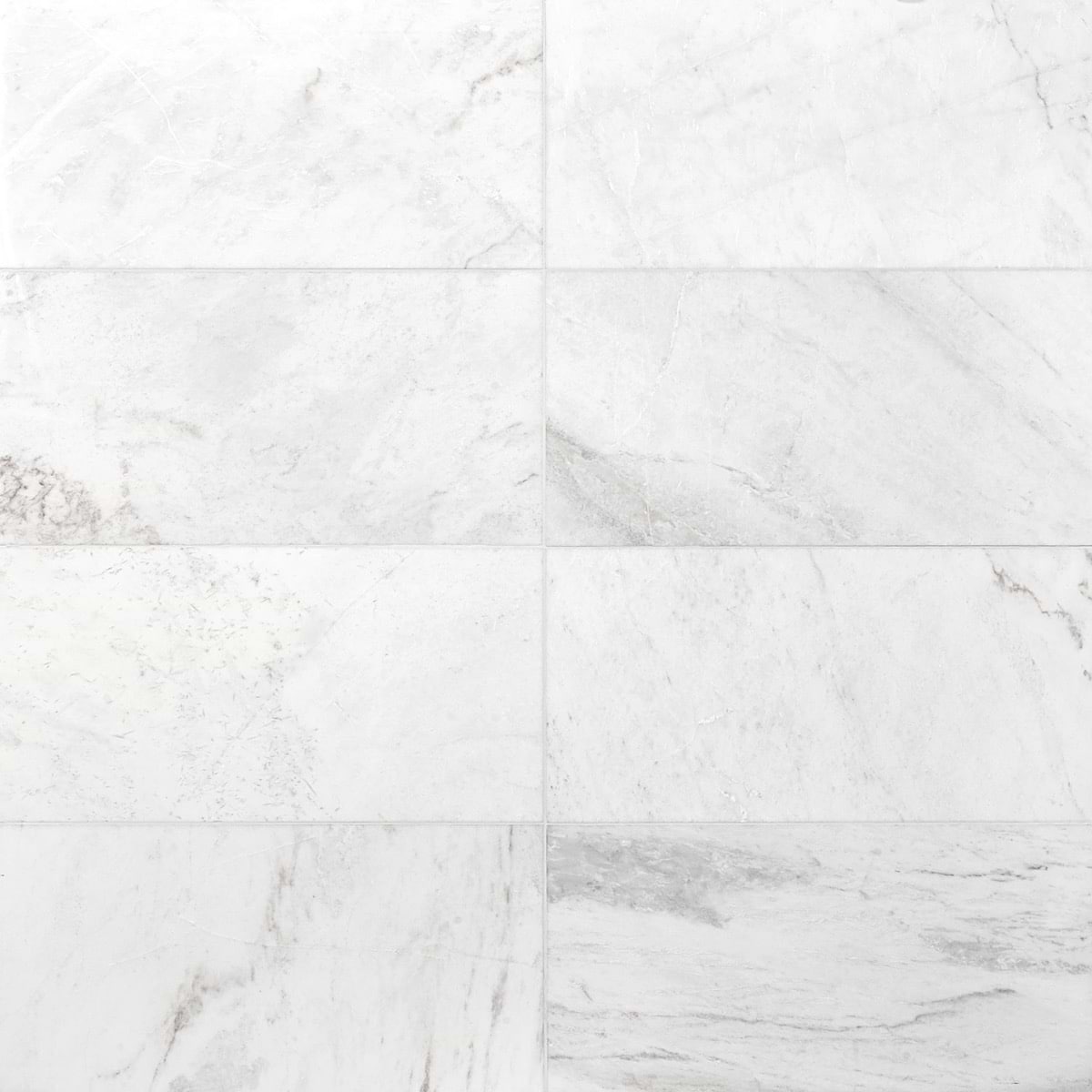 ALASKA WHITE 12x24 Honed Marble Tile
