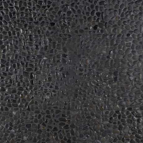 Cobblestone Black Full Pebble Polished Mosaic Tile