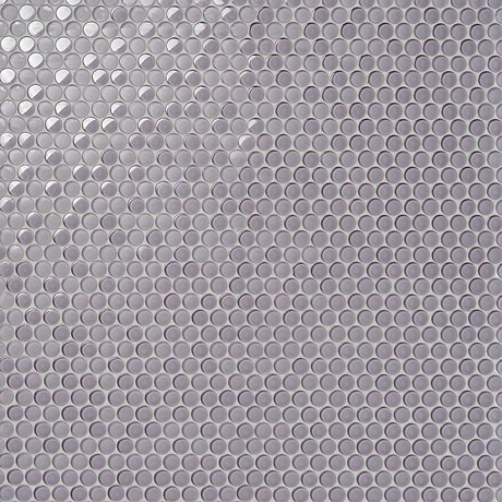 Loft Wisteria Purple 1" Penny Round Glass Mosaic