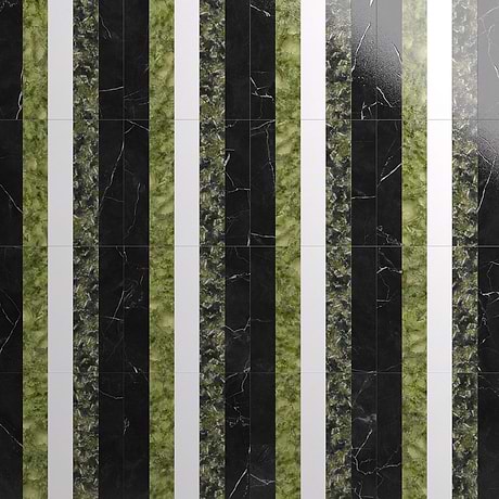 ARC Soul Multicolor 12X12 Polished Marble Mosaic: Pattern 11
