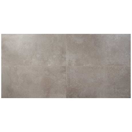 Saint Remy Grigio Gray 3D Textured Veining 24x48 Limestone Look Semi-Polished Porcelain Tile