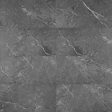 Optoro Marble Dark Gray 28mil Rigid Core Click 12x24 Luxury Vinyl Tile